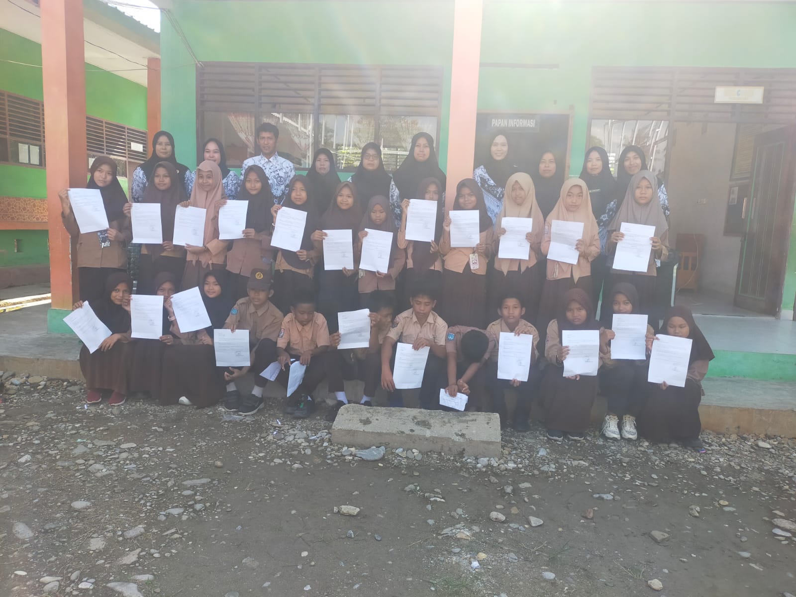 Momen pengumuman hasil ujian akhir